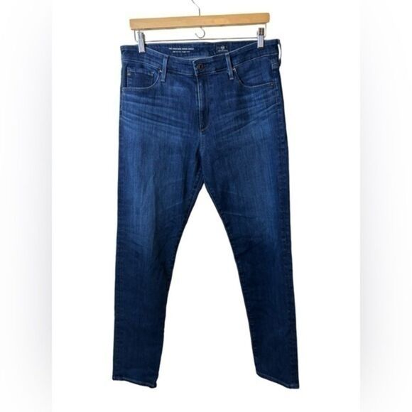 AG ADRIANO GOLDSCHMIED jeans the high rise Stevie ankle slim straight 32R 32 R - Picture 1 of 6